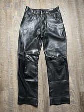 Vintage Wilson  s Leather Pants Measures 30x30 Motorcycle Biker 80s 90s Wear