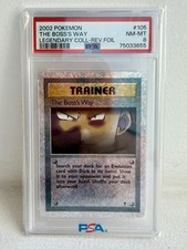 2002 POKEMON LEGENDARY COLLECTION — #105 THE BOSS'S WAY — REVERSE FOIL — PSA 8 on eBay
