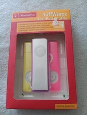 XtremeMac TuffWrapz for iPod Shuffle Color Pack Silicone Covers Purple Pink Yel