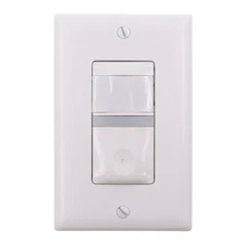 WATTSTOPPER RS-150BA-N-W-CS VACANCY SENSOR WALL SWITCH, 120V 600W, WHITE