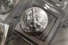 US Mint American Eagle 2016 Silver Coins Lot of 5, 1 oz Each, .999 Fine