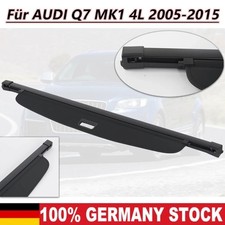 Für AUDI Q7 4L 2005-2015 Laderaumabdeckung Abdeckrollo Kofferraum Schwarz Neu