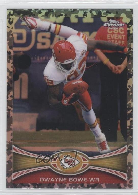 2012 Topps Chrome Camo Refractor 90/499 Dwayne Bowe #37 0a1