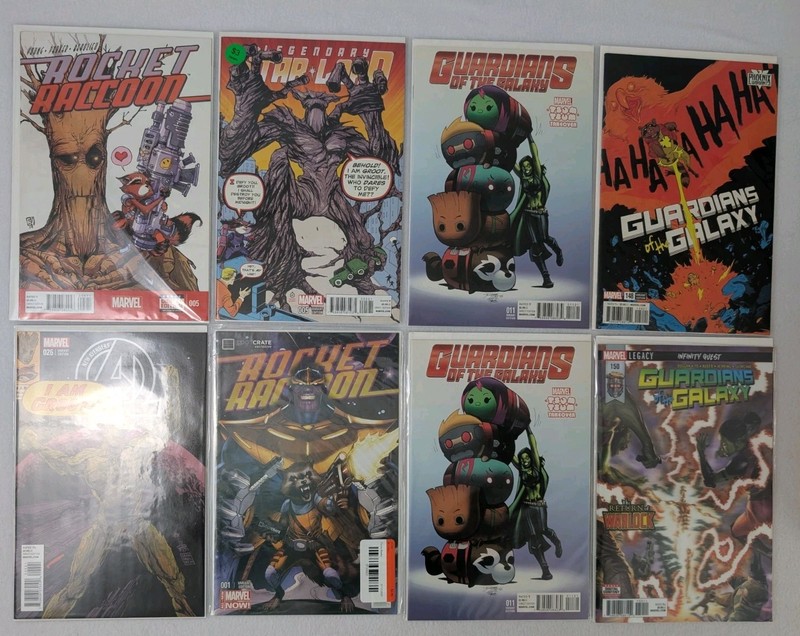 Marvel Guardians of the Galaxy Variant Lot 8 Comics Modern Groot Rocket NM Range