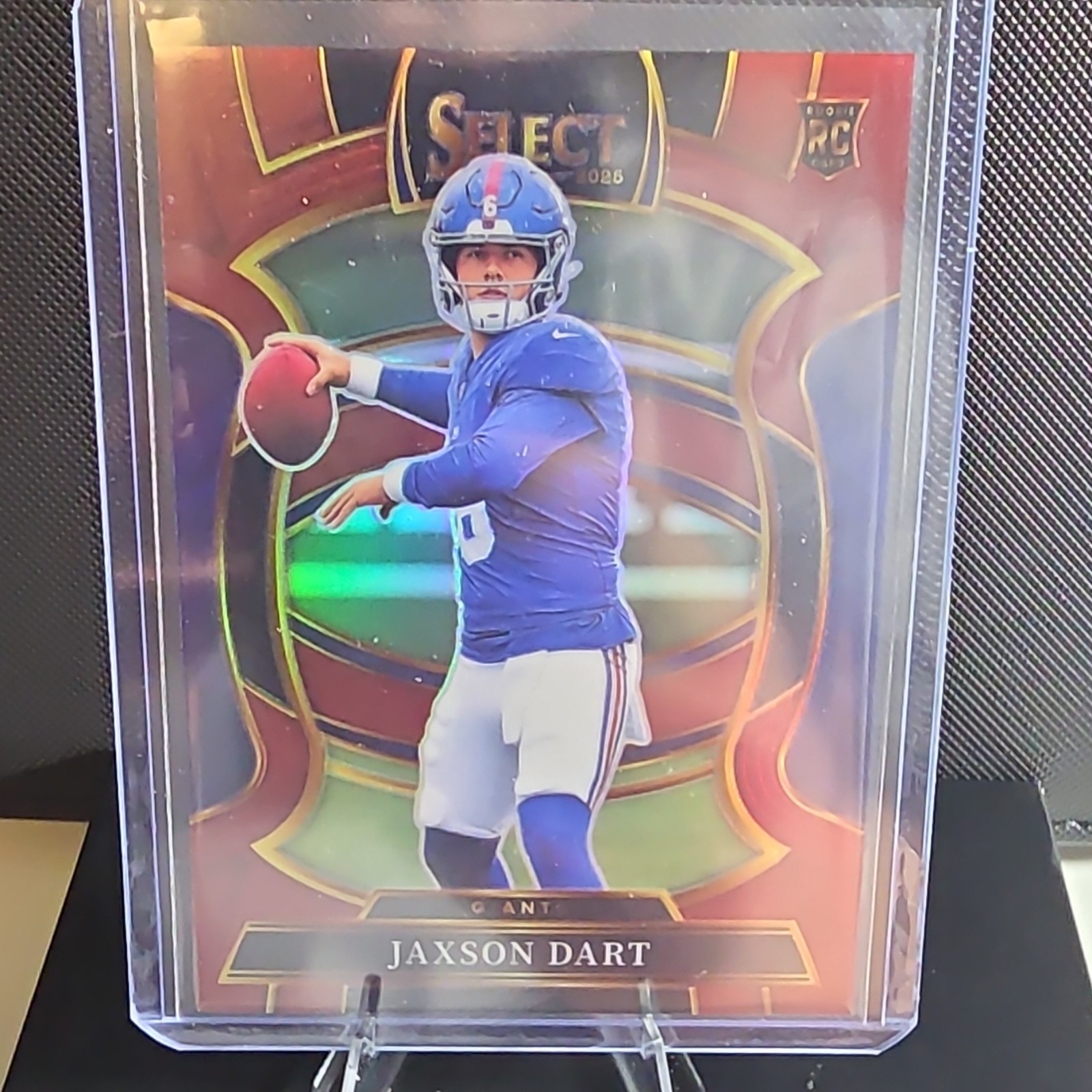 Jaxson Dart 2025 Panini Select Maroon Prizm RC #93 Giants Concourse /149