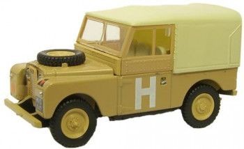 Oxford Diecast 76LAN188002 Land Rover Series 1 88 Sand Military OO Gauge