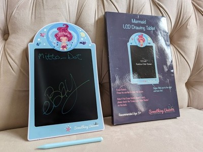 NEW! 9.5'' Light Blue Mermaid Theme LCD e-Paper Drawing Writing Electronic Tablet
