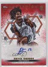 2022 Topps Inception OTE Overtime Elite Red 37/75 Bryce Griggs #IA-BG2 Auto 1u6