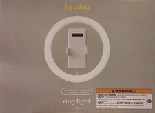 heyday Ring Light Stone White Bluetooth Remote Adjustable LED