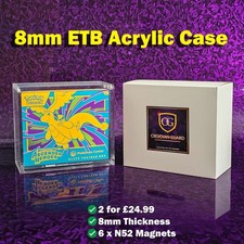 5 x Pokemon ETB Acrylic 8MM Magnetic Elite Trainer Box Display Protector Case