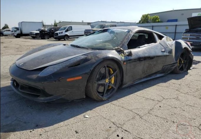Ferrari 458 Italia 2011 Rear Left Under Spoiler Air Vent Duct W/Grille 09-15 ;:Y