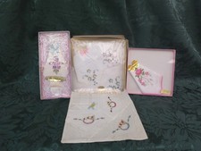 BEST  WISHES/Seward       Hankies/HANDKERCHIEFS  X  10     Cotton     VINTAGE