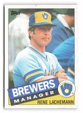 1985 Topps Rene Lachemann #628 Milwaukee Brewers