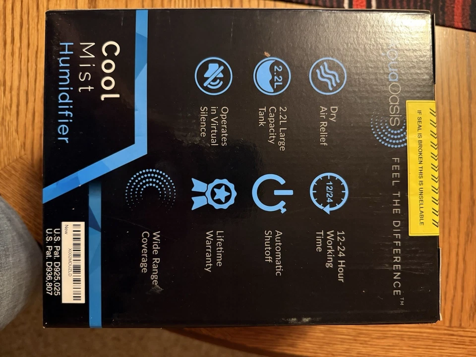 AquaOasis® Cool Mist Humidifier (2.2L Water Tank) Quiet Humidifiers for Bedroom  - Image 4 of 4