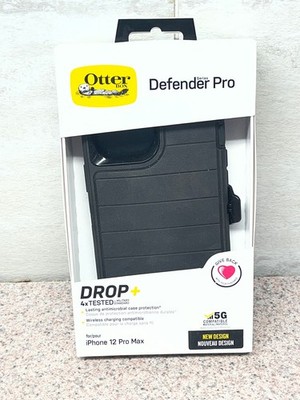 New Genuine Otter Box Defender Pro For Iphone 12 Pro Max Case Black