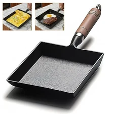Tamagoyaki Pan, Japanese Omelette Pan Nonstick, Multifunctional Square Japane...