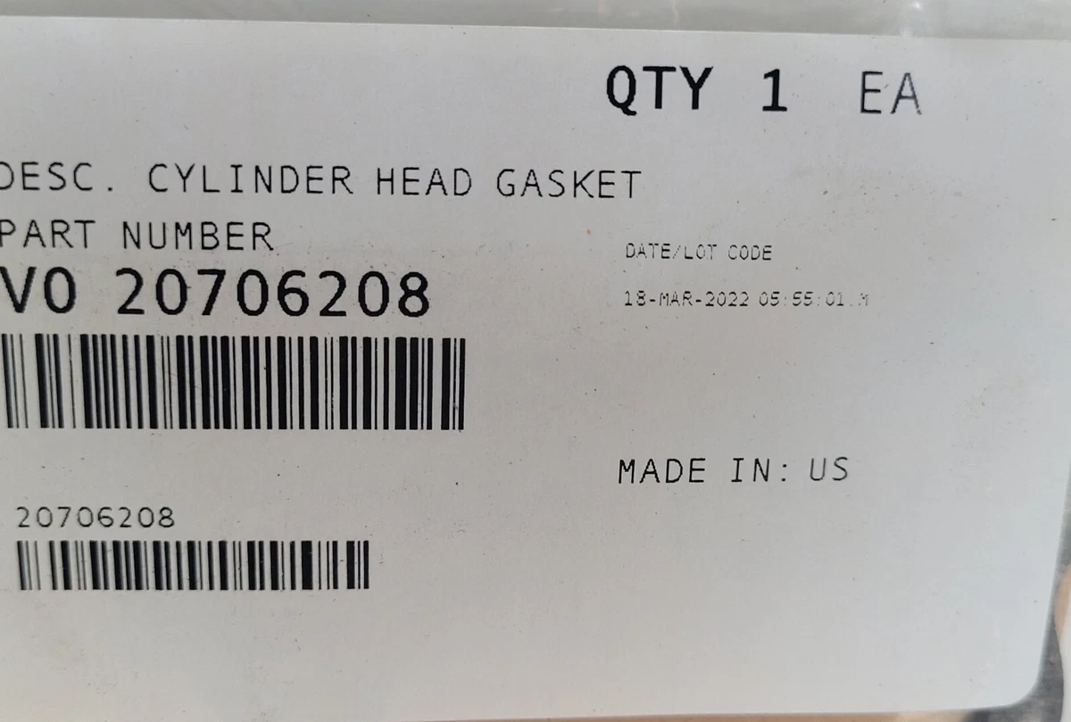 Mack E7 E-Tech ASET Head Gasket 553GB51 Genuine OEM | eBay