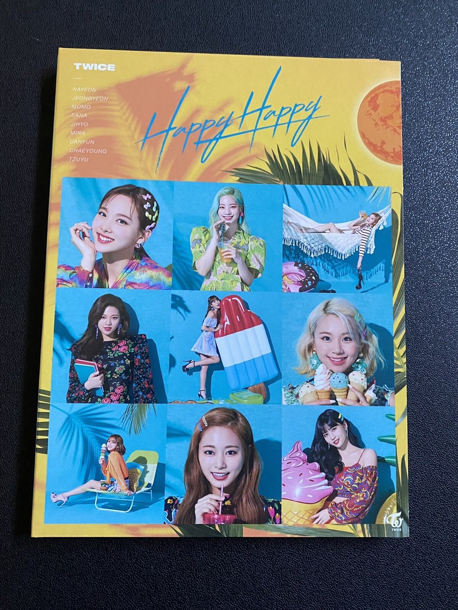 TWICE HAPPY HAPPY Limited Type A Music CD Momo sticker Group