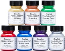 Pearlescent Acrylic Leather Paint Shoes Boots Bags Sneakers Pearl 1oz Angelus