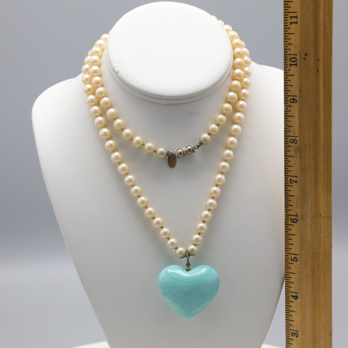ネックレス・ペンダント VINTAGE HOLLYWOOD Quilting Heart Pearl Necklace BMR667 VINTAGE HOLLYWOOD Quilting Heart Pearl Necklace BMR667