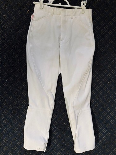 Culotte D'Équitation Tailored Sportsman - Taille 16 Jeune - Vert/Beige - Fermeture Latérale