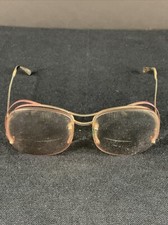 1980s Pink Dual Wire Frame Eyeglasses