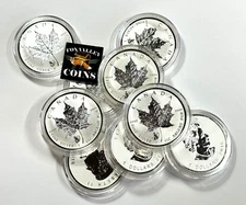 2016 Canada $5 Reverse Proof 1 Oz Silver Maple Leaf - Monkey Privy in Capsule!