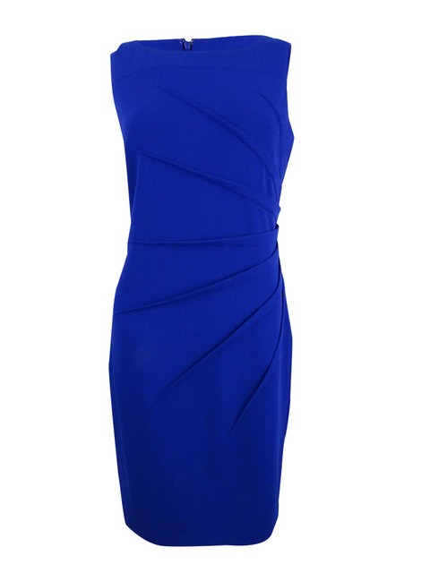 calvin klein blue sleeveless dress