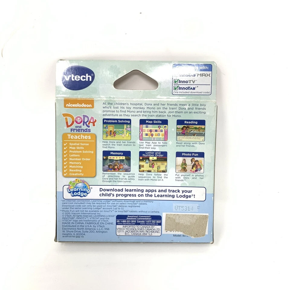 Vtech Innotab Learning Software Social Studies Nickelodeon Dora and Friends - Image 2 of 2