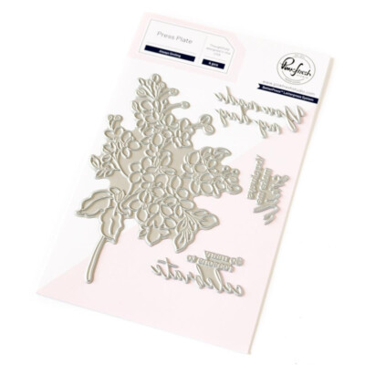 PINK FRESH PRESS PLATE  - METAL CUTTING DIES - ALWAYS SMILING