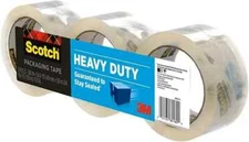 Scotch Heavy Duty Packaging/Shipping Tape, 3 Roll Pack, New