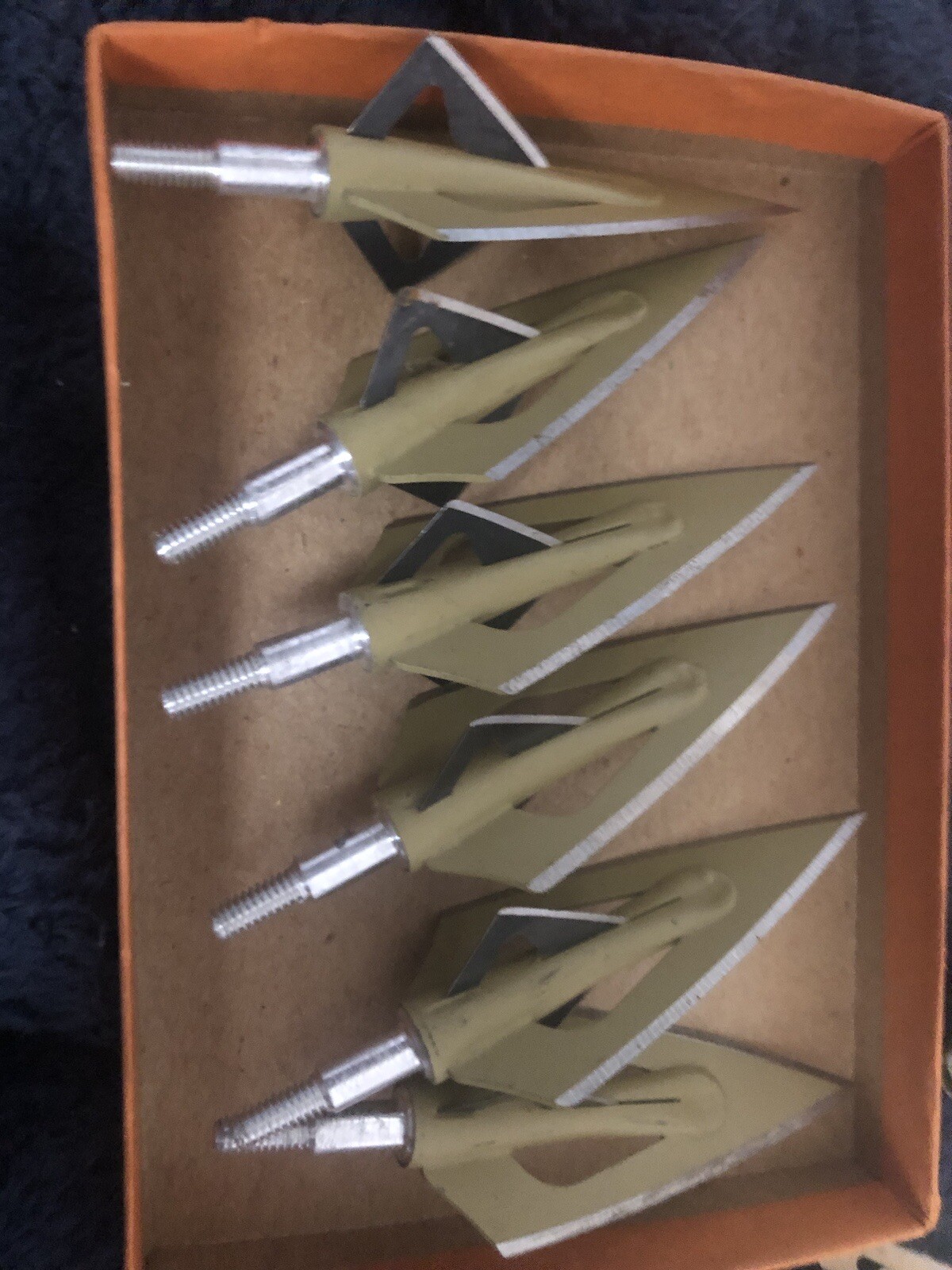 6 Vintage Bear Screw in Broadheads with inserts & Cross Bleeders eBay
