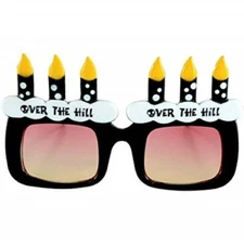 "Over The Hill" Glasses Novelty Birthday Cake Fun Shaded Costume Eye Glasses