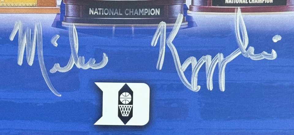 Mike Krzyzewski Duke Basketball Coach Photograph Picture JSA COA Autograph HOF - Image 3 of 4