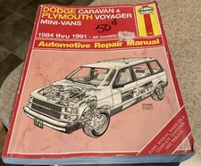 Haynes Dodge Caravan Plymouth Voyager Vans 1984-1991 Automotive Repair Manual