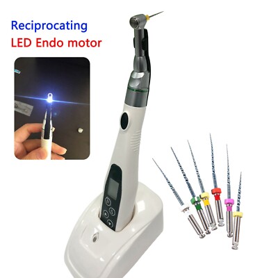 Dental LED Endo Motor  16:1 Contra angle Reciprocate Handpiece / NITI Files 25mm