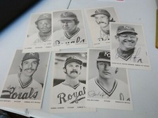 1970'S KC ROYALS POSTCARDS TEAM ISSUE W/COOKIE ROJAS BUCK MARTINEZ  COWENS AL
