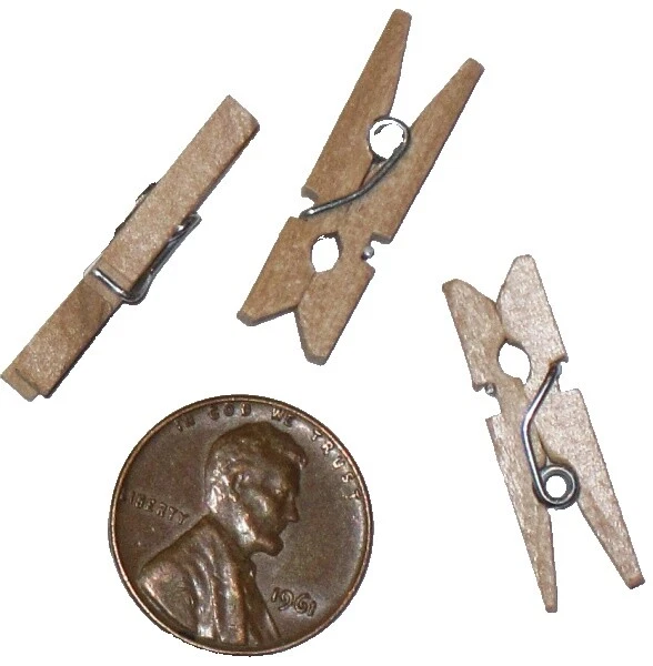 Shapes Small Clothespin Decorative Woodcrafts