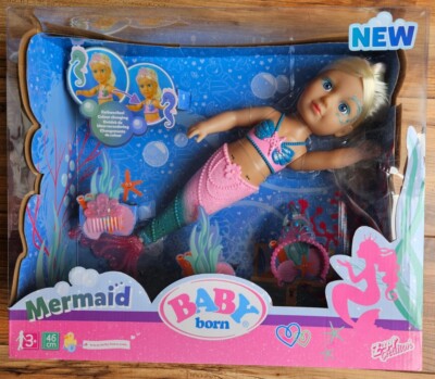Baby Born Mermaid 46cm Children's Toy Doll Girls Pretend Play New