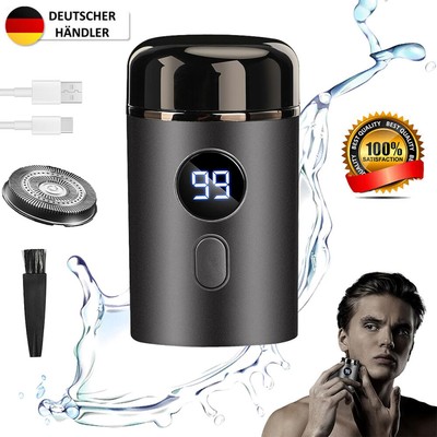 HOT! Schnellladen Digital Display Mini Rasierer Elektrorasierer Taschenforma Neu
