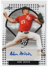 2018 Leaf Perfect Game National Showcase Base Autos Black /50 Adam Grintz Auto