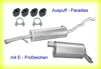 Abgasanlage Auspuff für VW Sharan 2.8 V6 24V & 2.8 V6 24V 4motion 7M8/9/6 204PS