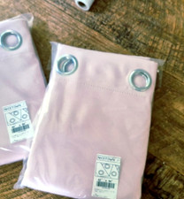 Nicetown Light Filtering Baby Pink Curtain Panels Set of 2 New In Pack 42" X 84"