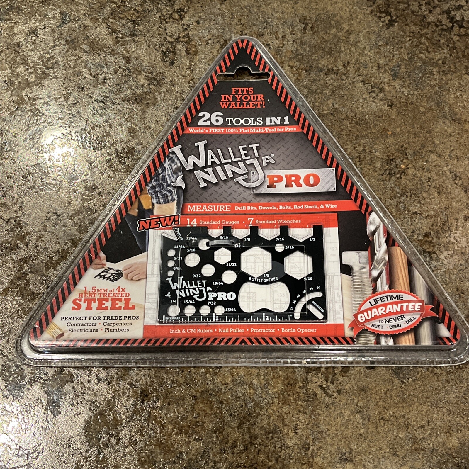 Wallet Ninja PRO 26-in-1 Credit Card Sized Multi-Tool with Measuring Features-image