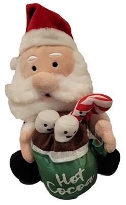 Gemmy Animated Light Up Santa Hot Cocoa Marshmallow Candy Cane Gemmy Animated Light Up Santa Hot Cocoa Marshmallow Candy Cane