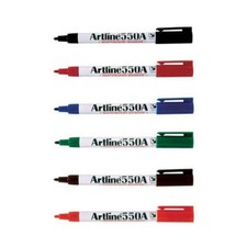 Artline Whiteboard Marker 1.2mm Bullet Nib Assorted 12pk Long Lasting Barrel