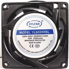XYLFAN YL8025HSL 200V-240V 0.09A 16W 2500r/min Large Airflow Cooling Fan