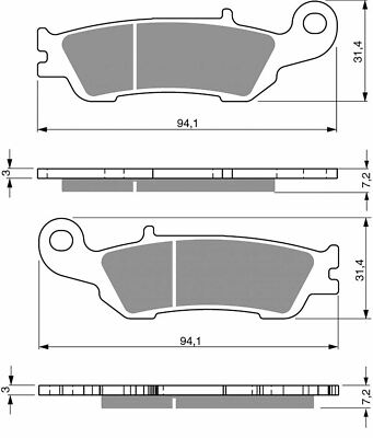 Goldfren Brake Pads K5-248,FA450,SBS840,DP983 YZ250F 07 Front