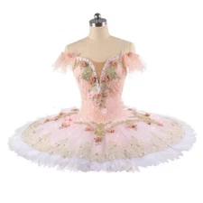 Adult Girls Professional Ballet Pink Dress Performance Ballet Tutu Costumes New