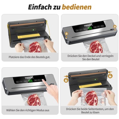 FoodSaver Vakuumiergerät Mit Handheld-Vakuumierer – Inkl. Beutel, Rollen & Marinierfunktion